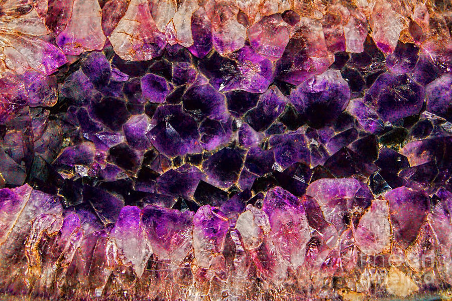 Amethyst Crystals Photograph by Olga Hamilton