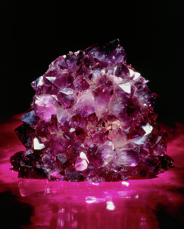 Amethyst Crystals Photograph by Roberto De Gugliemo/science Photo Library