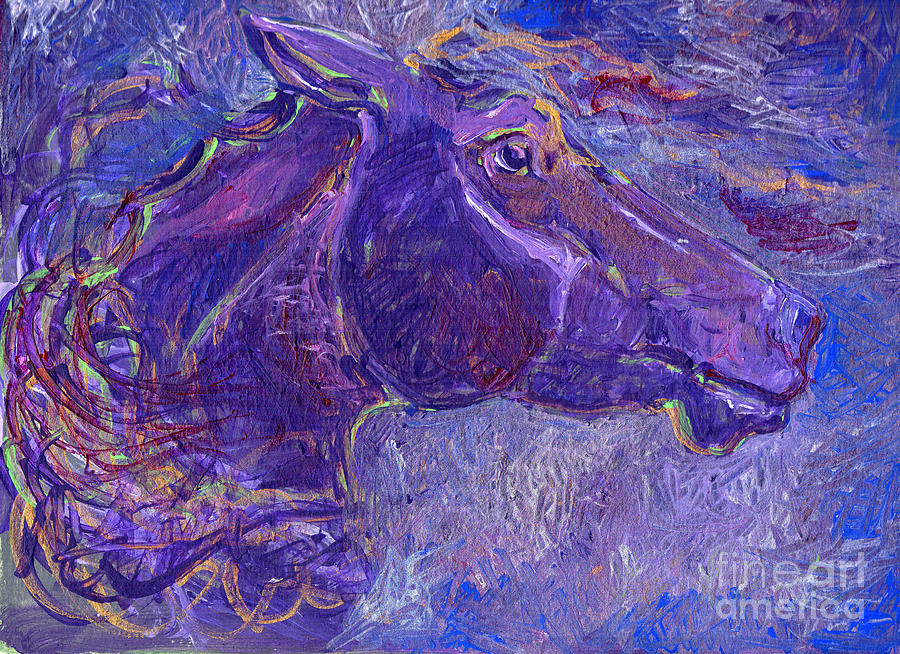 Abstract Painting - Amethyst by Linda L Martin