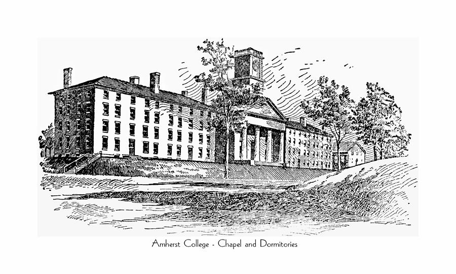 Amherst College - Chapel and Dormitories Digital Art by John Madison