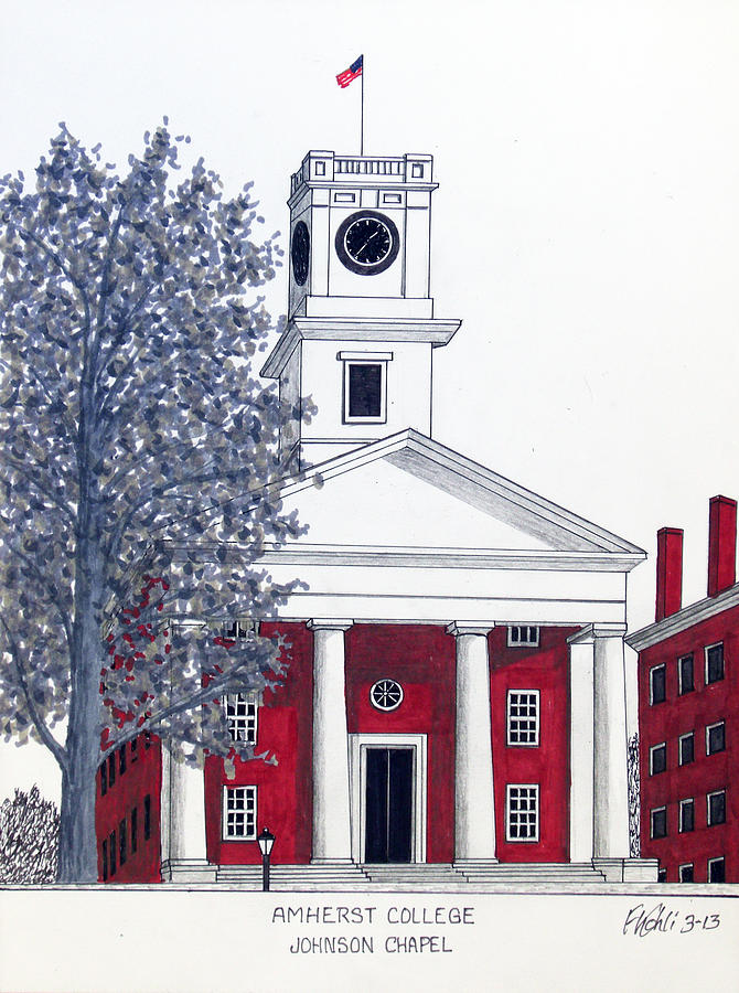 Amherst College Drawing by Frederic Kohli