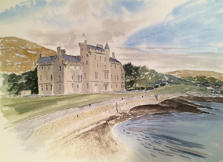 Amhuinnsuidhe Castle Painting by Robert Fugate
