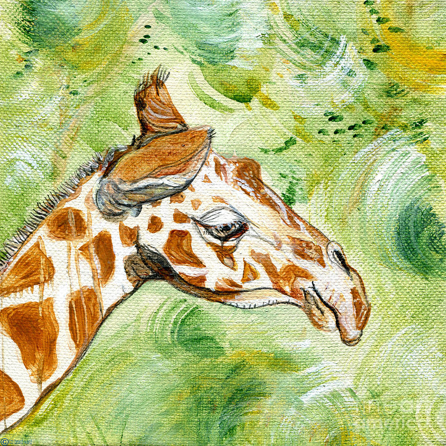 Amiable Giraffe  Painting by Lizi Beard-Ward