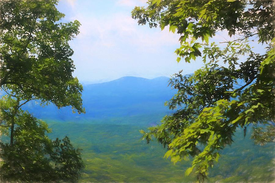 Mountain Photograph - Amicalola View  by Cathy Lindsey
