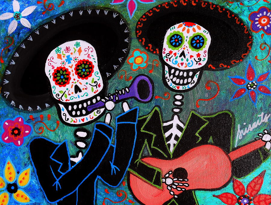Cool Painting - Amigos Mariachis by Pristine Cartera Turkus