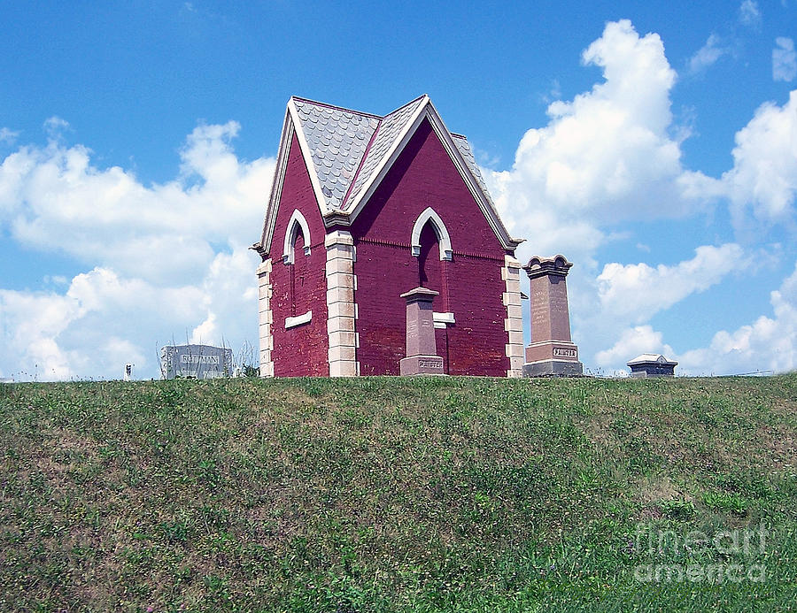 Brick Photograph - Amish Cemetery by Gena Weiser