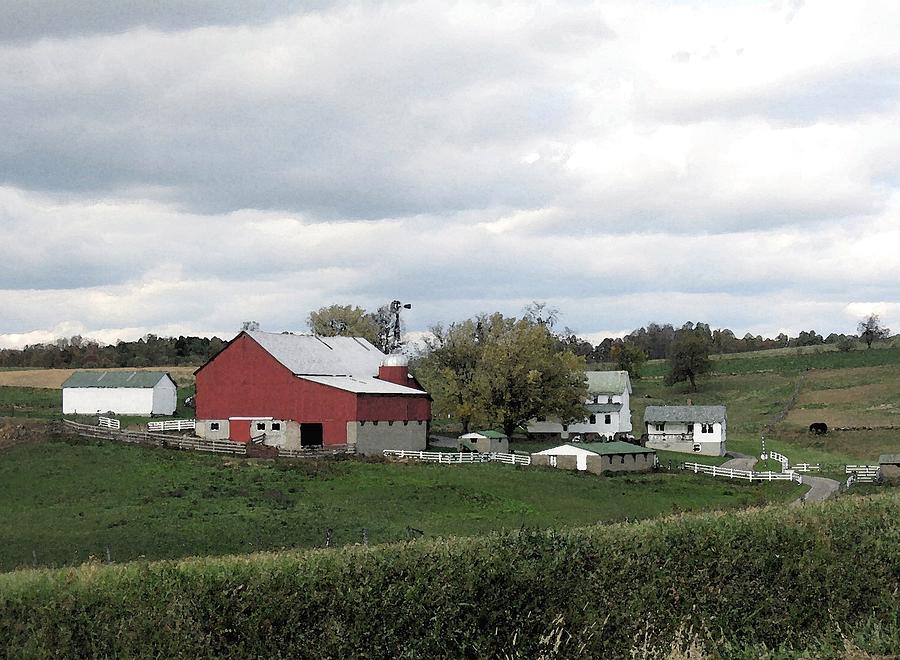 Amish Farm  Photograph by Carolyn Jacob