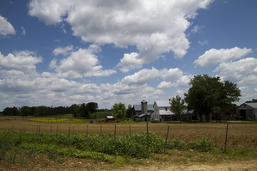 Amish Farm Landscape Photograph by Kathy Clark