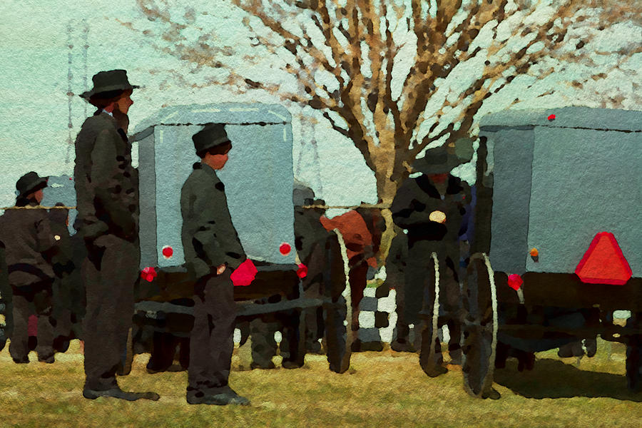 Amish Funeral Photograph by Alice Gipson