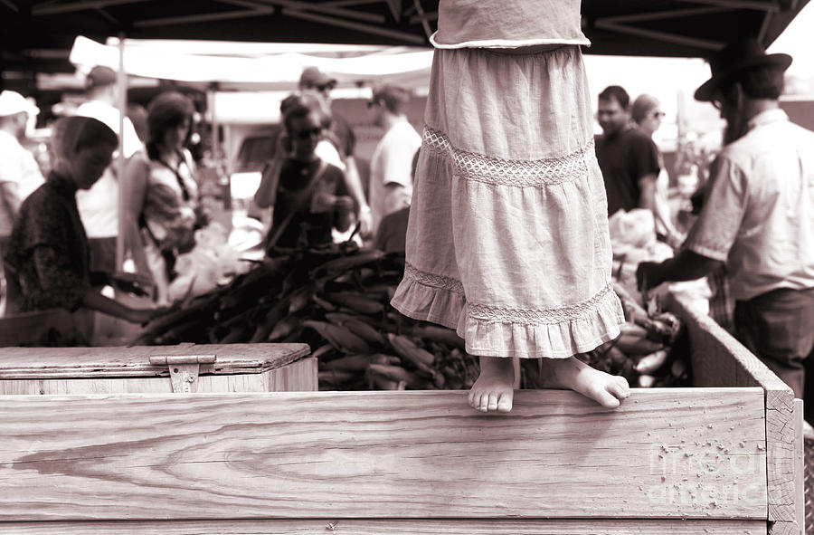 Amish Girl at the Market Photograph by Jennifer Camp