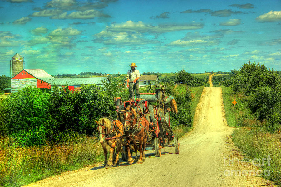 Amish Photograph - Amish Road by Thomas Danilovich