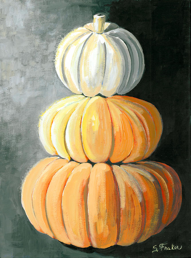 Amish Stack or Pumpkin Stack Painting by Suzanne Fraker - Fine Art America