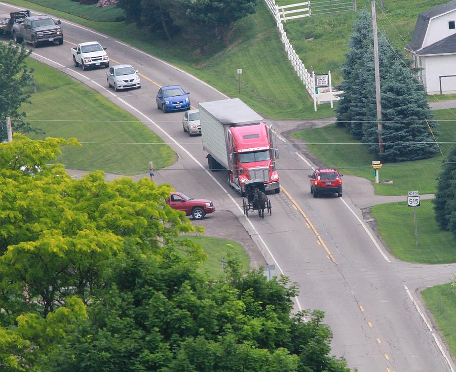 Traffic Photograph - Amish Traffic Jam by Dan Sproul Traffic Photograph - Amish Traffic Jam by Dan Sproul