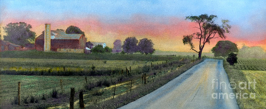 Amish Way v2 Painting by Cindy McIntyre