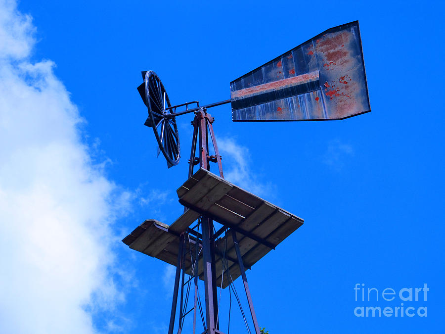 Farm Photograph - Amish Windmill by Tina M Wenger