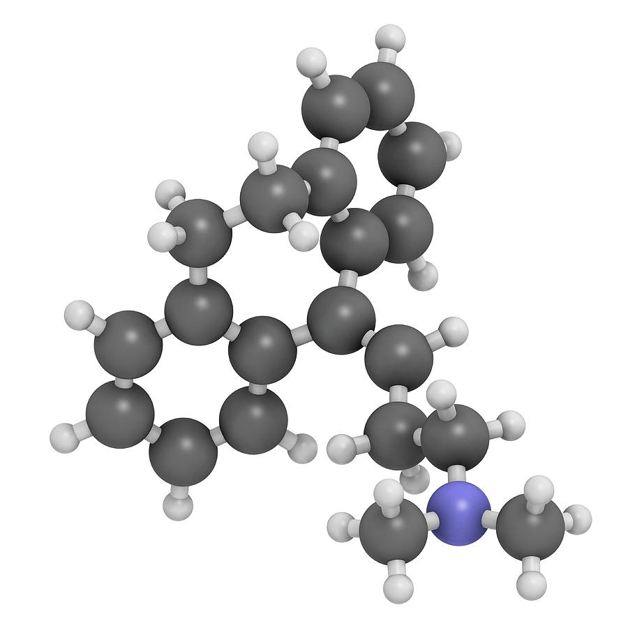 Amitryptiline Tricyclic Antidepressant Photograph by Molekuul