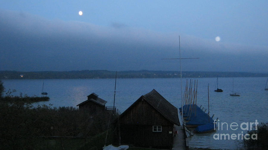 Ammersee blue hour Photograph by Heidi Sieber