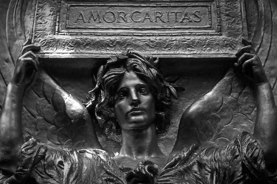 Statue Photograph - Amor Caritas by Mike Martin