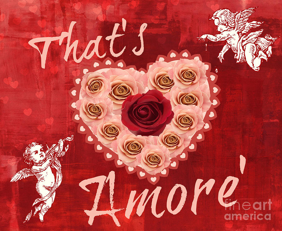 Amore Valentine Digital Art by Mindy Bench
