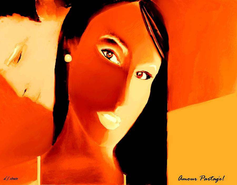 Amour Partage  Love Shared  14 Painting by Diane Strain