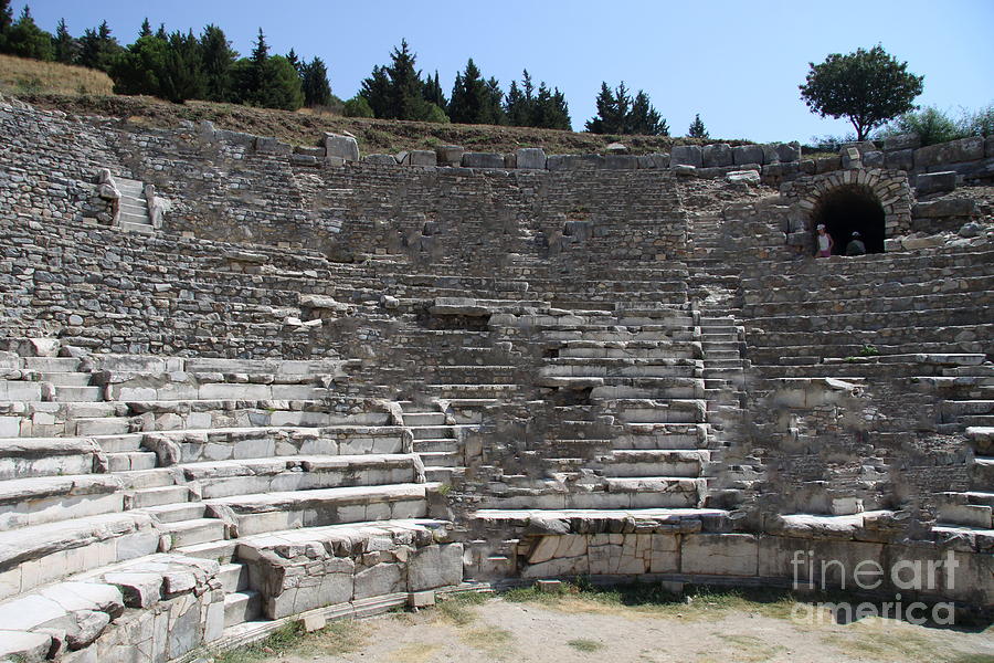 Amphitheater Ephesus Ruins Photograph by Christiane Schulze Art And Photography