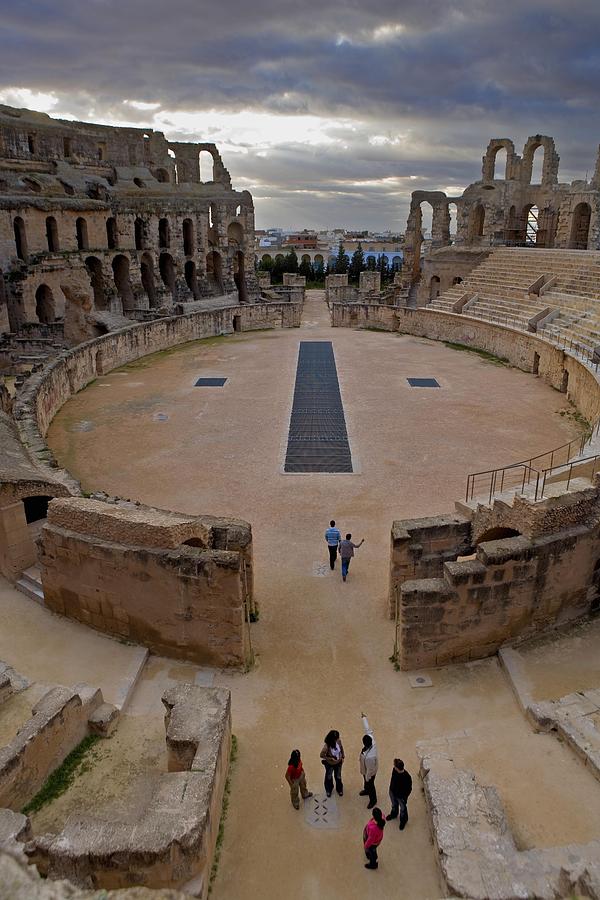 Vertical Photograph - Amphitheatre Of El Djem. 238. Tunisia by Everett