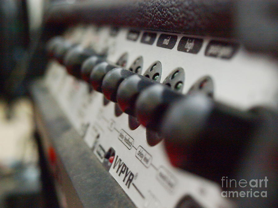 Amplifier Control Dials Photograph by Vivian Martin