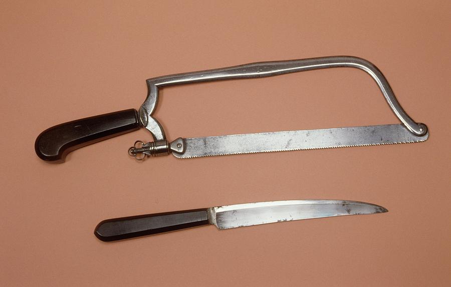 Amputation Instruments Photograph by Science Photo Library Amputation Instruments Photograph by Science Photo Library