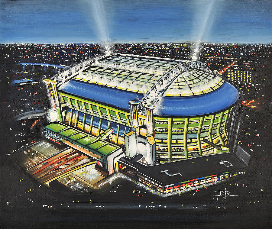 Football Painting - Amsterdam ArenA - Ajax by D J Rogers