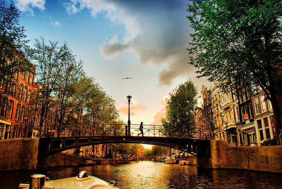Amsterdam at sunset Photograph by Andrei SKY