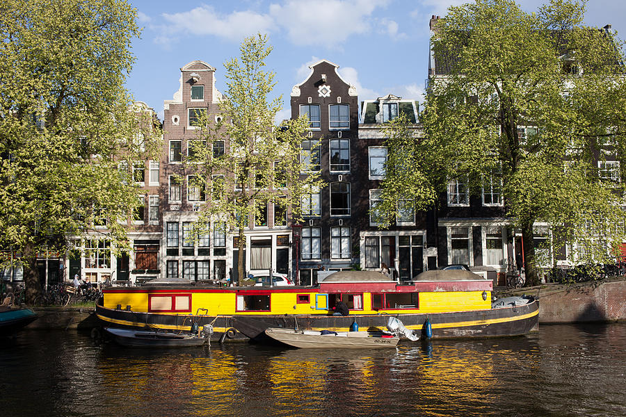 Architecture Photograph - Amsterdam Canal by Artur Bogacki