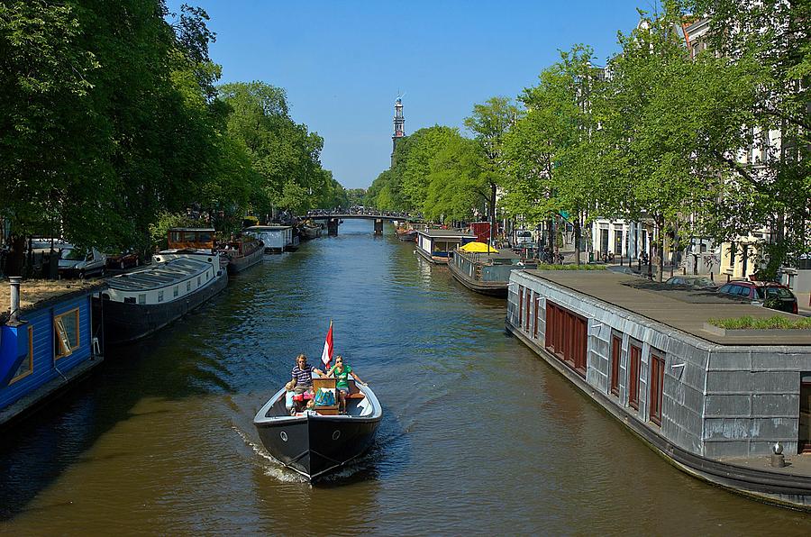 Amsterdam Canal Scene Photograph by Steven Richman