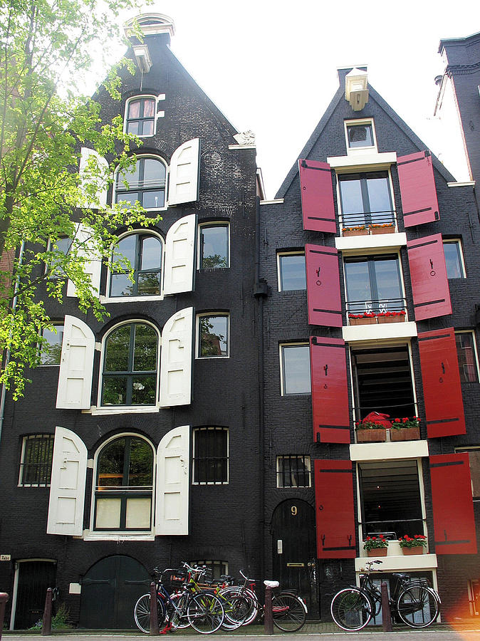 Amsterdam homes Photograph by Gerry Bates