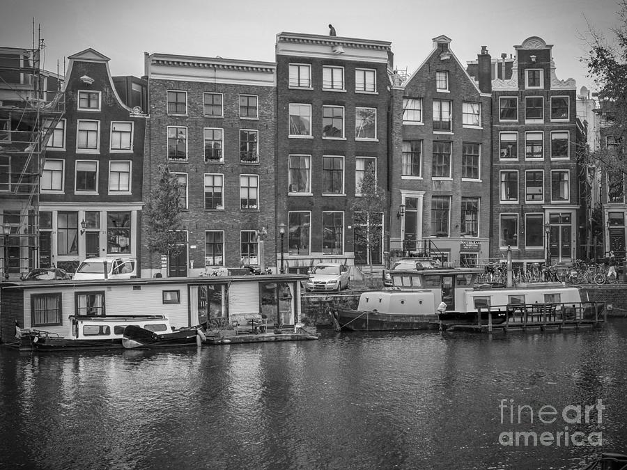 Amsterdam in black and white Photograph by Patricia Hofmeester