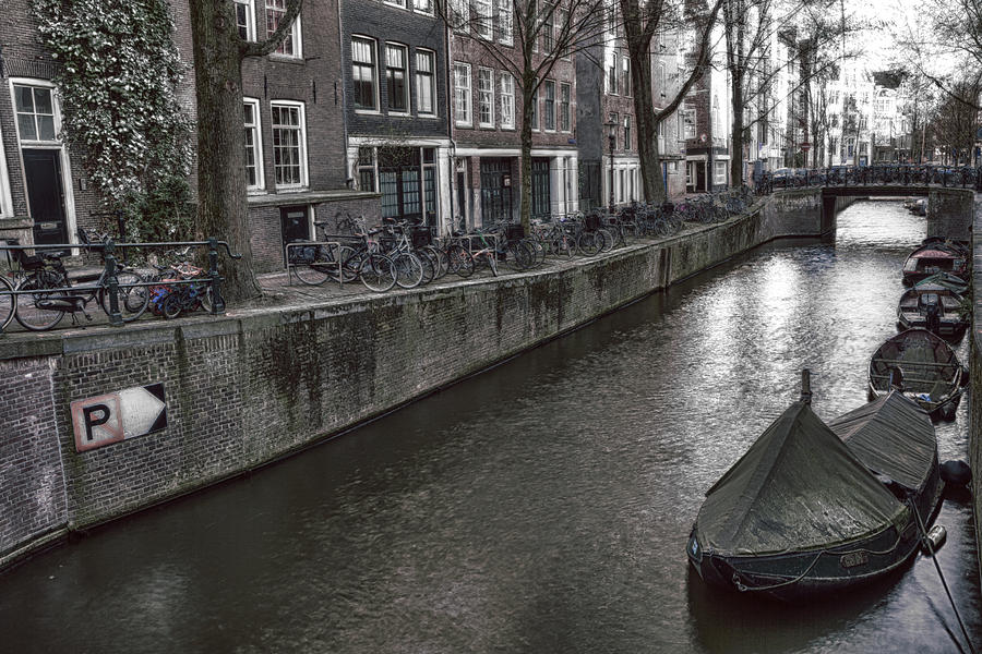 Boat Photograph - Amsterdam by Joana Kruse