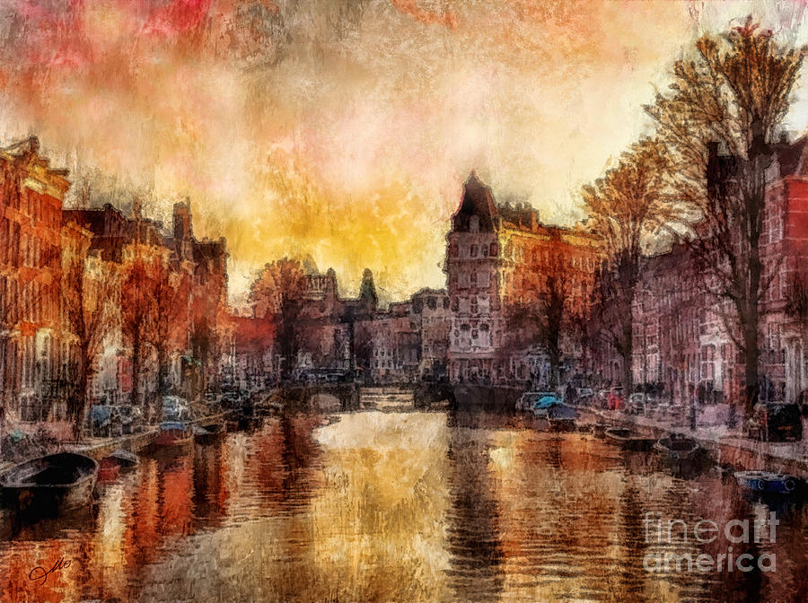 Amsterdam Painting by Mo T