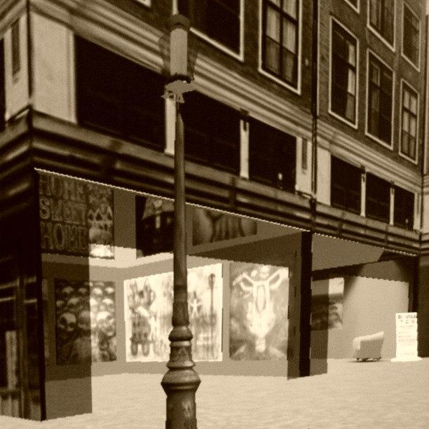 Secondlife Photograph - Amsterdam Of Sl. Checking In by Leslie Moore