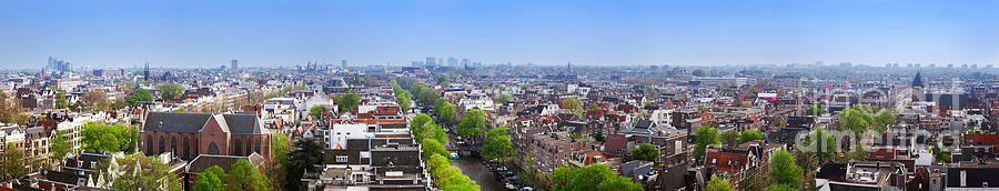 Amsterdam panorama Netherlands Photograph by Michal Bednarek