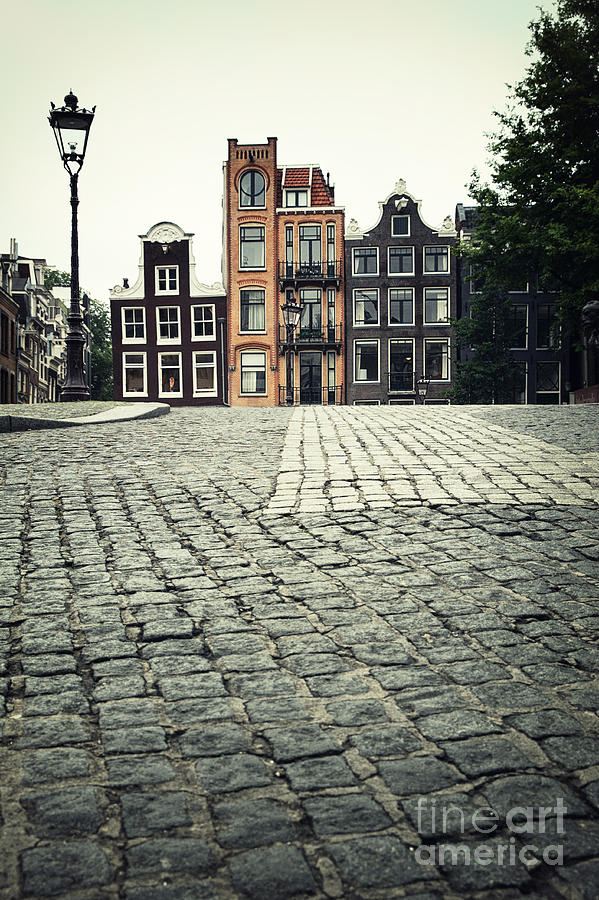 Architecture Photograph - Amsterdam street by Jane Rix