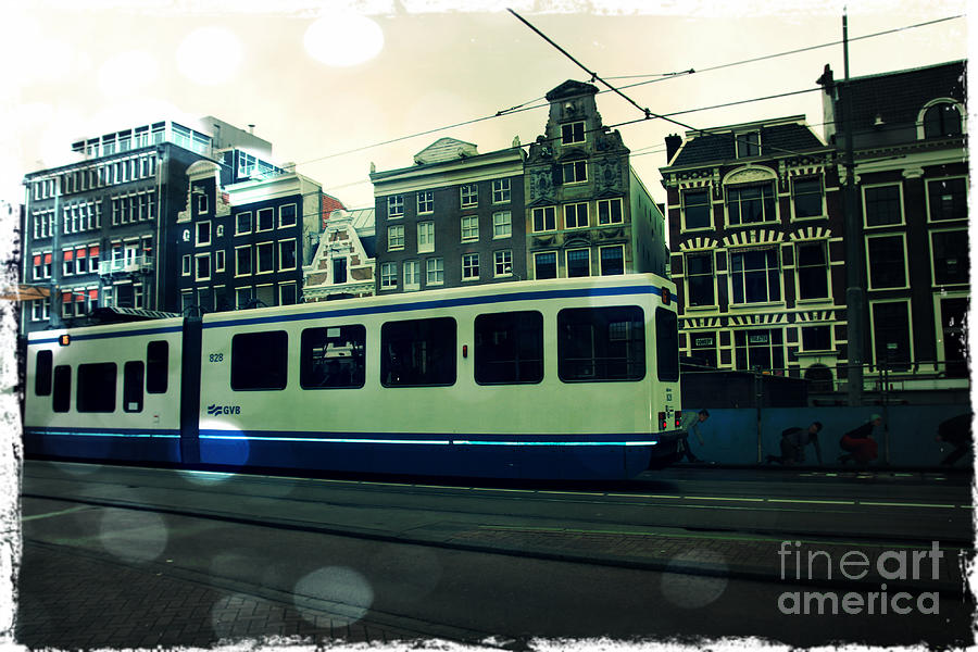 Architecture Photograph - Amsterdam Tramway by Sophie Vigneault