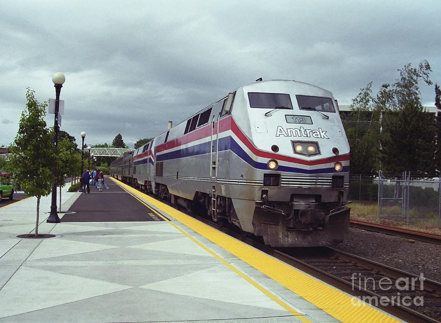 Amtrak 113 Arrives in Salem Photograph by James B Toy