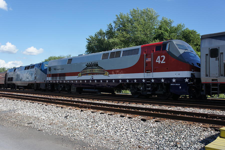 Amtrak 42 Salute To Our Veterans Photograph By Bradley Dixon Pixels