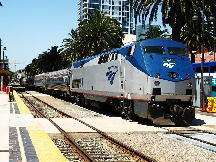 Amtrak 84 in San Diego Photograph by Cameron Smith