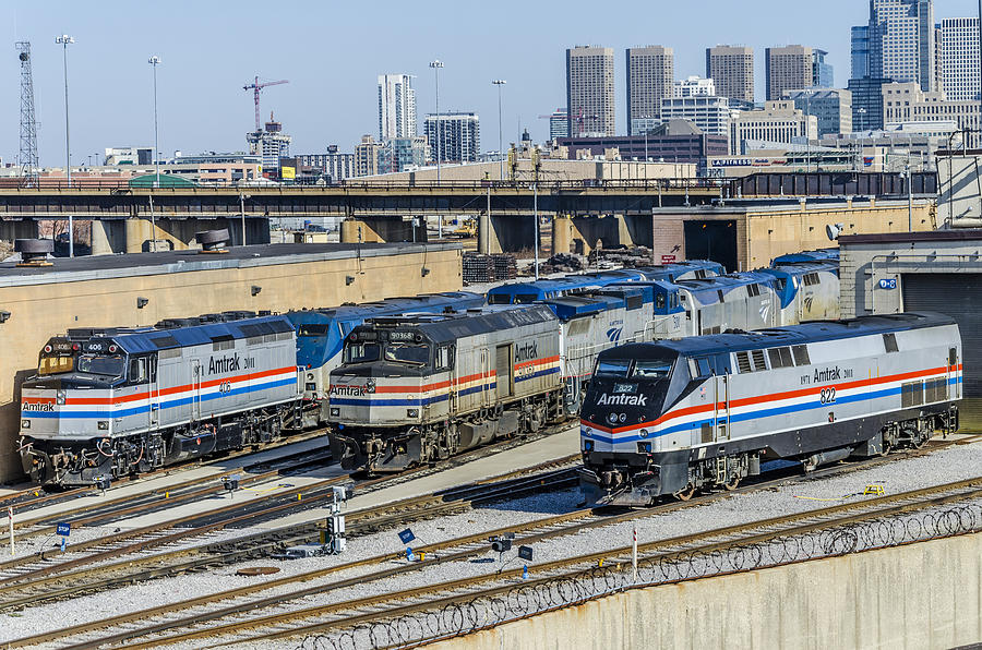 Chicago Photograph - Amtrak Heritage by Thomas Visintainer