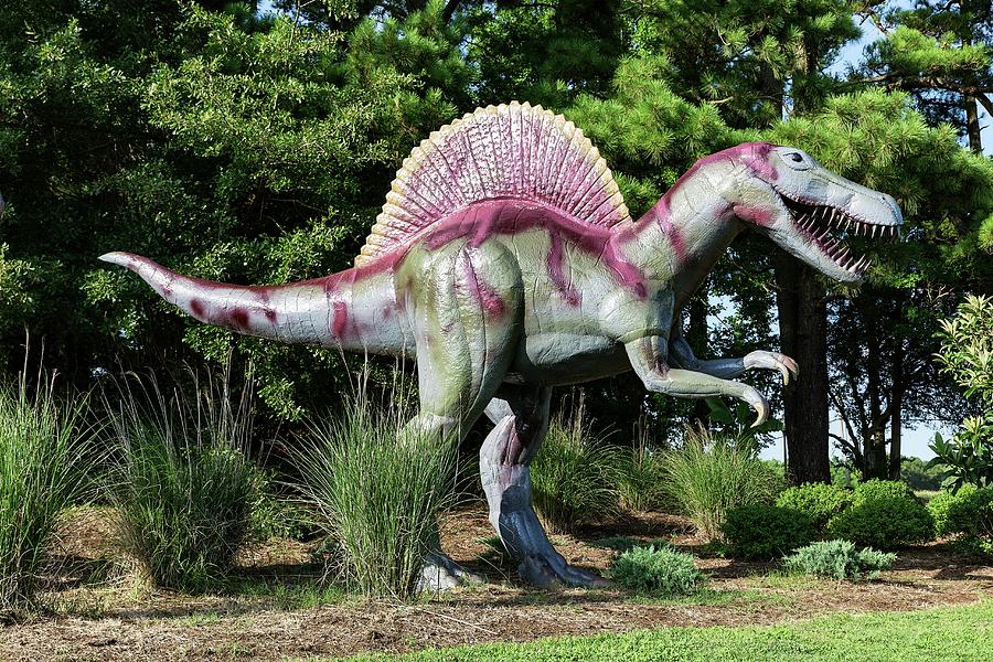 Amusement Park Dinosaur Model Photograph by John Greim/science Photo Library