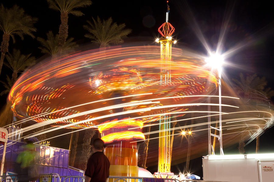 Amusement Park Ride Swirls  Photograph by Matthew Bamberg