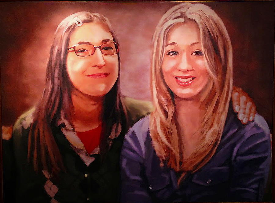 Amy And Penny Painting By Paul Van Scott