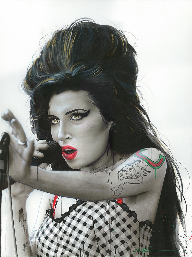 Amy Winehouse Painting - Amy VI by Christian Chapman Art