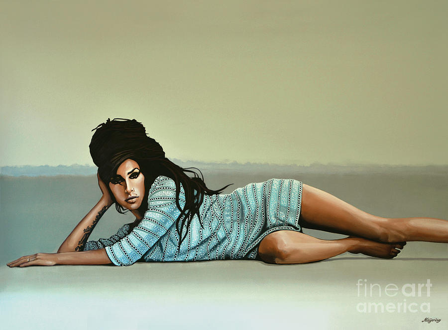 Amy Winehouse 2 Painting by Paul Meijering