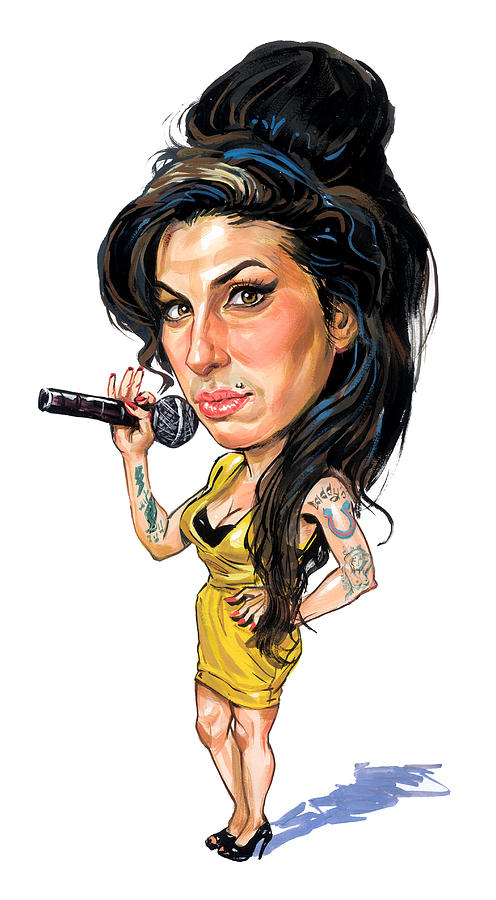 Amy Winehouse Painting by Art  